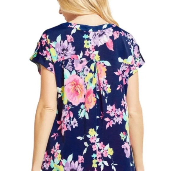 Dear Scarlett Womens Lizzy Short Sleeve Relaxed Flowy Blouse NWT size L - Picture 2 of 3